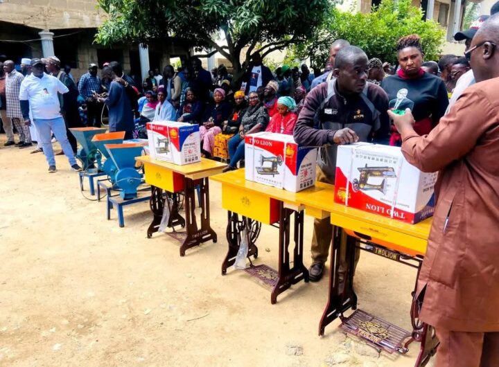 Plateau Senator Simon Mwadkwon, empowers women