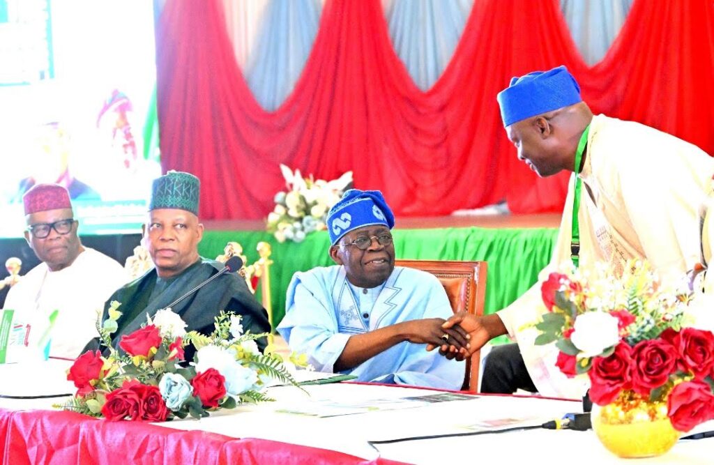 FCT polls: A clear endorsement of President Tinubu’s reforms — APC National Chairman 1 President Bola Tinubu exchanging pleasantry with the new APC chairman, Prof Nentawe Yilwatda during the APC NEC meeting in Abuja