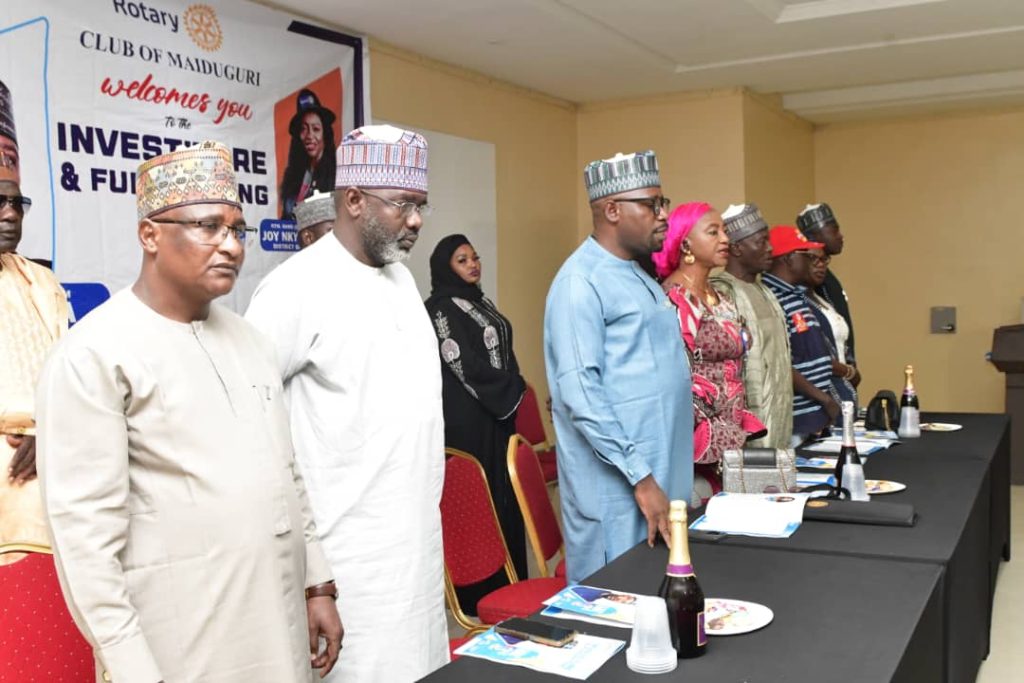 Borno deputy governor donates N5 million at Rotary Club Maiduguri investiture