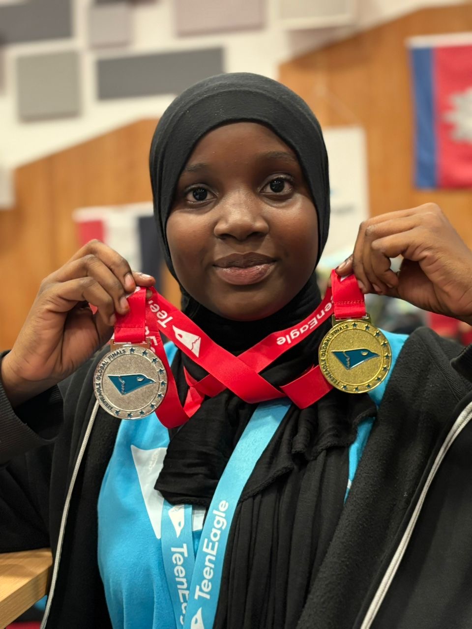 17-year-old Nafisa Abdullahi won the world’s best in English at the 2025 TeenEagle Global Finals in London.