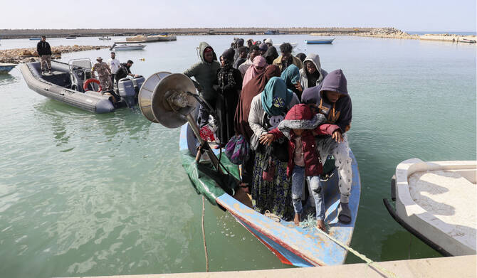 Boat fire incidents over Libya coast