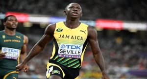 Jamaica’s Seville sprints to 100m World Gold,