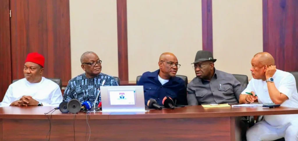 Wike, PDP leaders demand inclusive, transparent National Convention to secure party’s future 1 Wike PDP Leaders discuss national convention