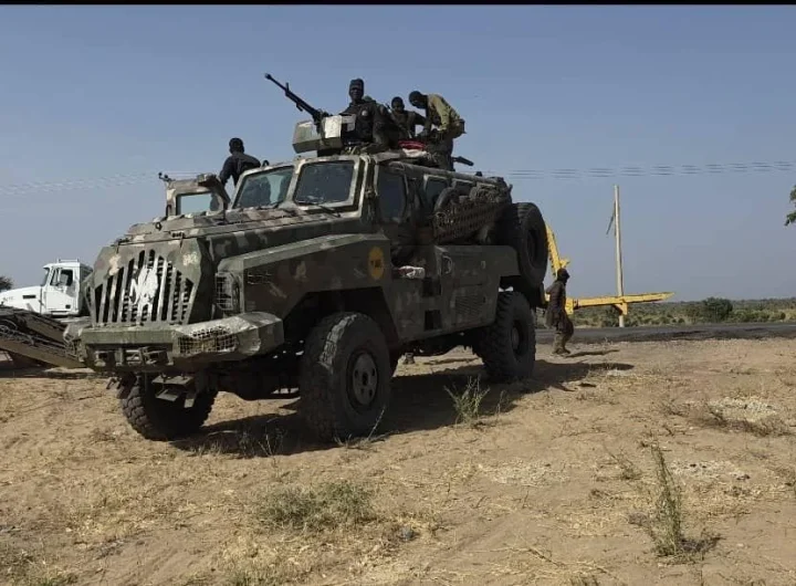 Nigerian Army troops on patrol