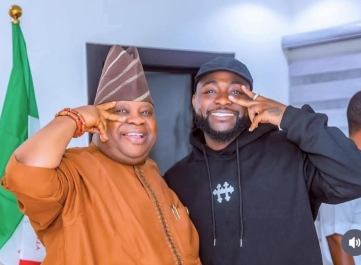 Osun Governor Ademola Adeleke and Afrobeat singer, Davido