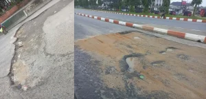 Akwa Ibom Govt to begin rehabilitation of roads in Uyo after public outcry 3 Potholes