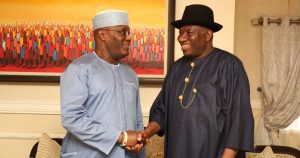 Former Vice President, Atiku Abubakar and former President Goodluck Jonathan