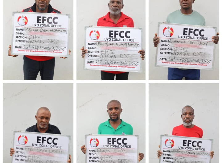 EFCC arraigns 6 suspected fraudsters for land fraud in Uyo