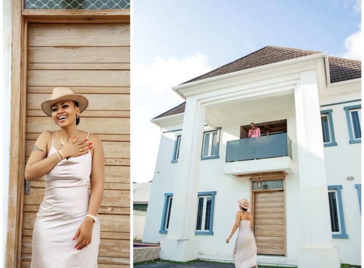 Fans hail Regina Daniels as she flaunts new mansion amid marital crisis