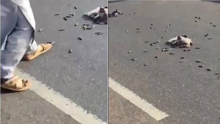Ammunition dumped on Kaduna highway as police track gunrunning networks feeding terrorist's cells 1 Ammunition dumped on Kaduna highway as police track gunrunning networks feeding terrorist's cells