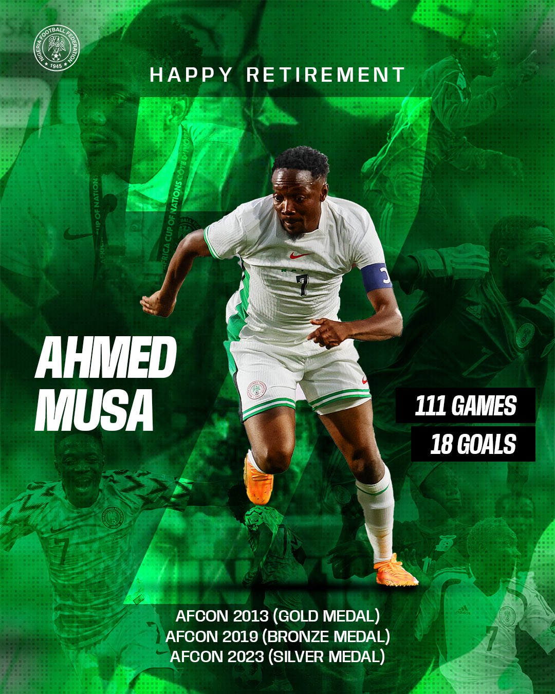 Super Eagles’ icon Ahmed Musa retires from international football after ...
