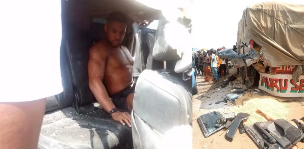 Anthony Joshua survives car accident as 2 foreign nationals die on Lagos–Ibadan expressway