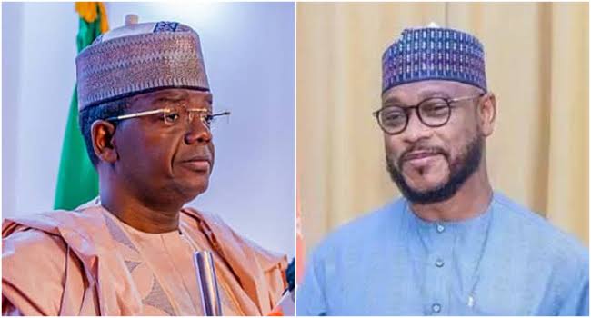 Former Zamfara Governor, Bello Matawalle and Zamfara Governor Dauda Lawal.