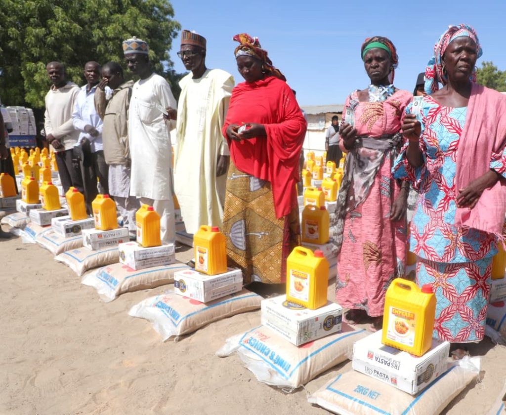 Borno: Zulum gifts food items for Christian widows, vulnerable