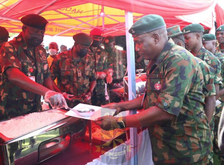 Christmas: CDS , COAS fete troops at special luncheon in Sokoto