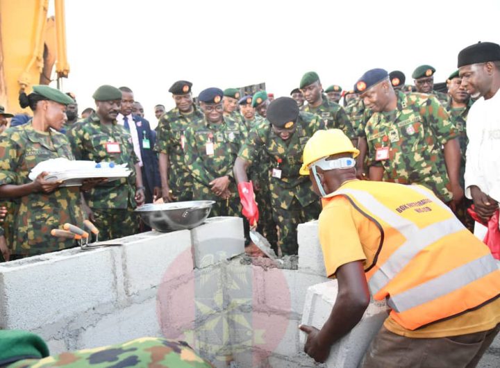 COAS commissions houses at Tinubu Barrack abuja
