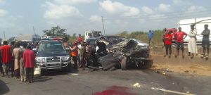 FRSC operatives rescue Anthony Joshua as 2 die from fatal crash in Ogun