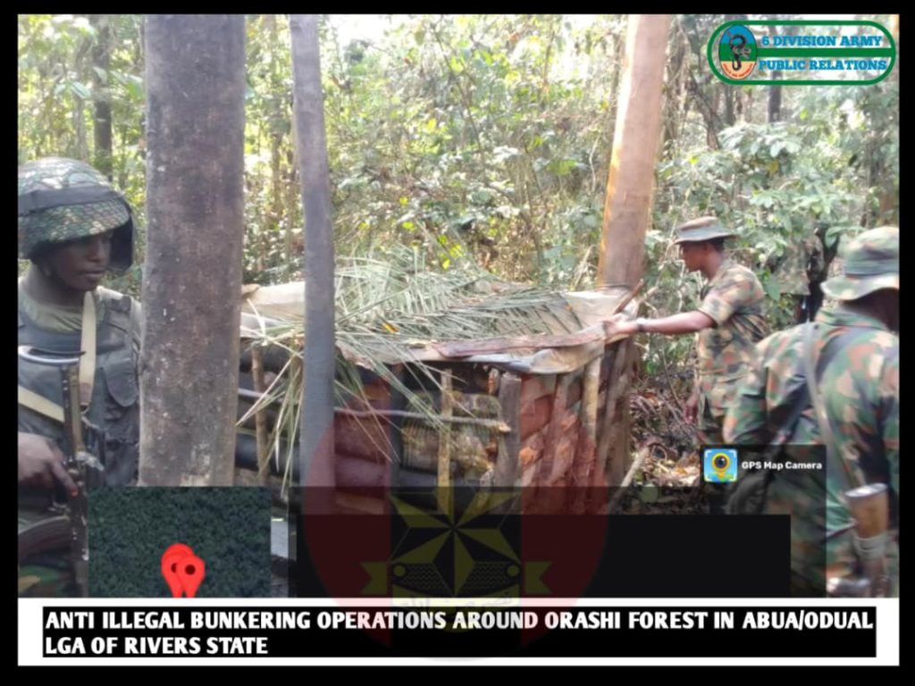 Troops arrest 19 oil thieves, deactivate 22 illegal bunkering hubs in Niger Delta 2 Troops arrest 19 oil thieves, deactivate 22 illegal bunkering hubs in Niger Delta