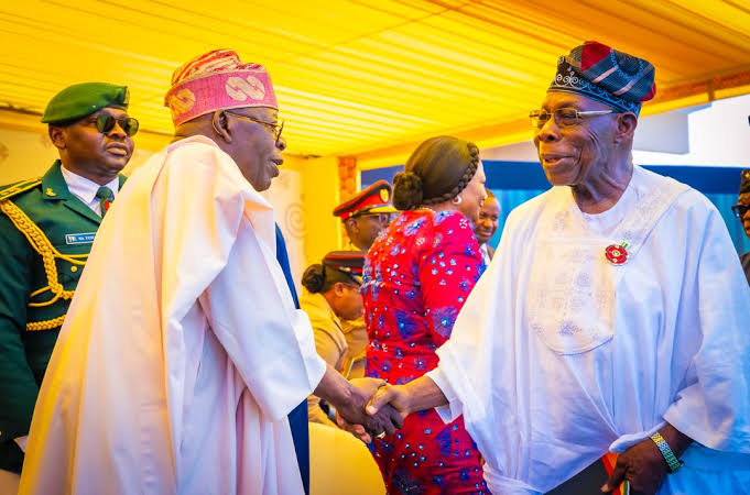 President Bola Tinubu and former President Olusegun Obasanjo