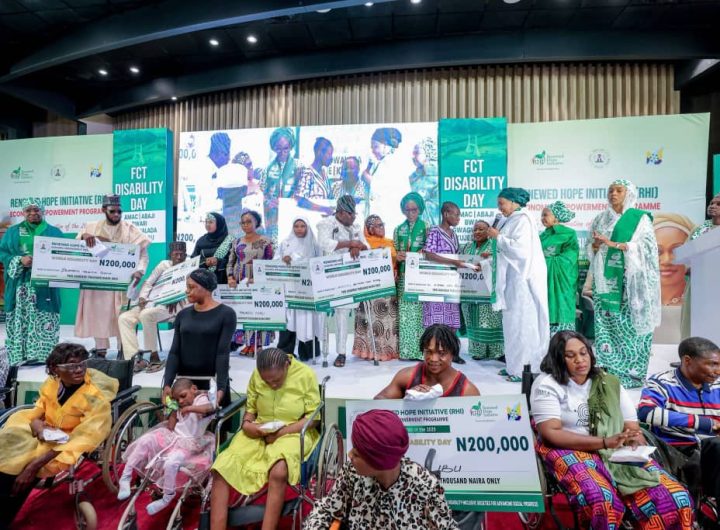 Renewed Hope Initiative disburses N1.9bn to 9500 persons with disabilities