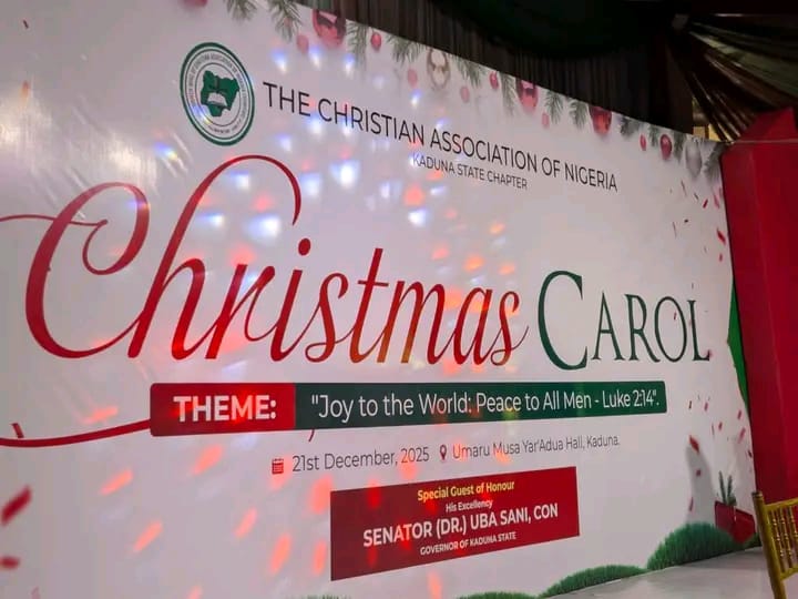 e 2025 Christmas Carol organised by the Christian Association of Nigeria (CAN) in collaboration with the Kaduna State Government.
