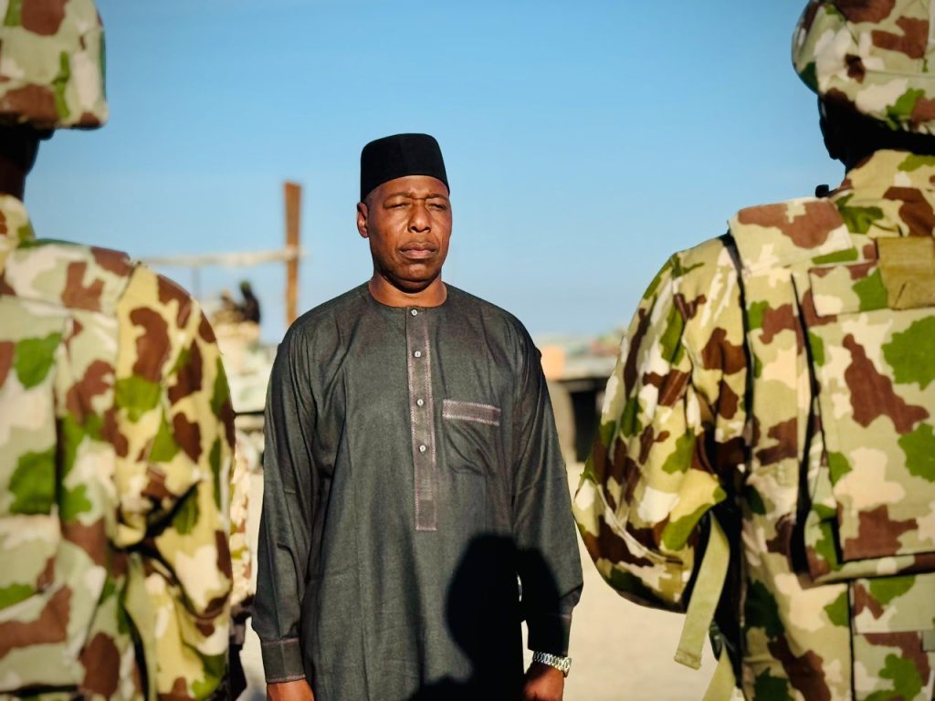 Zulum commends military for rescuing 360 Ngoshe abductees from terrorists’ stronghold 1 Zulum celebrates Christmas with frontline soldiers in Malam Fatori