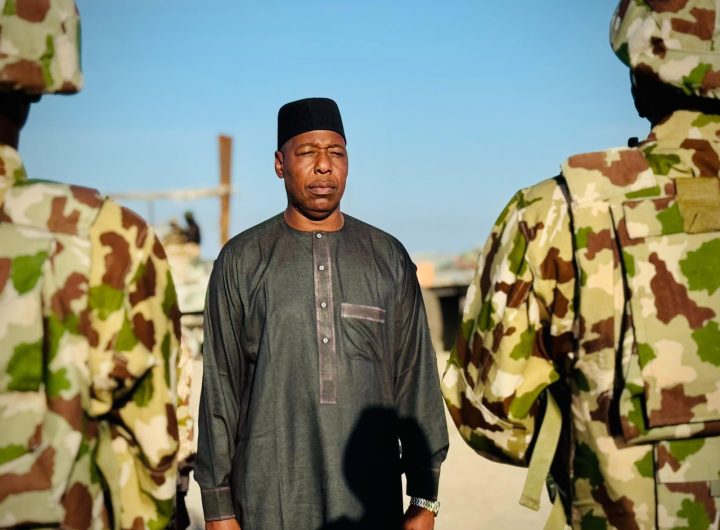 Zulum commends military for rescuing 360 Ngoshe abductees from terrorists’ stronghold 2 Zulum celebrates Christmas with frontline soldiers in Malam Fatori