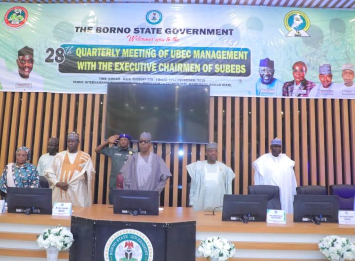 Zulum opens UBEC 28th Quarterly Meeting in Maiduguri,... says Borno invested N53.6b on education in 2025