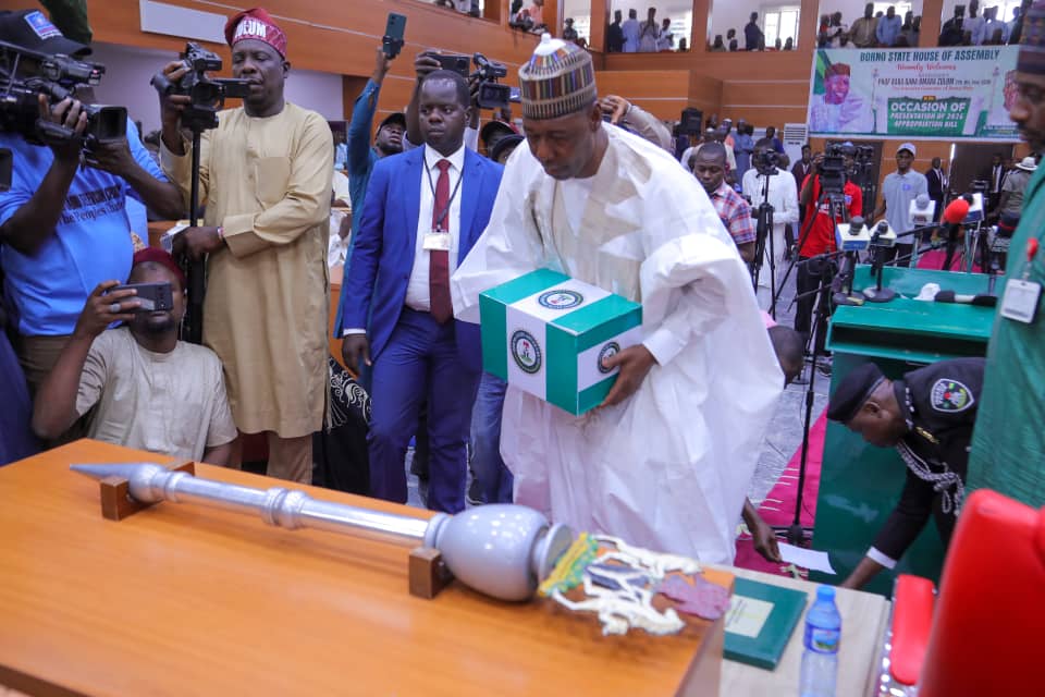 Education tops with N135bn as Zulum presents N890.33bn 2026 budget 2 Borno State Governor, Prof. Babagana Zulum presenting the 2026 budget at the floor of the State Assembly on Monday.