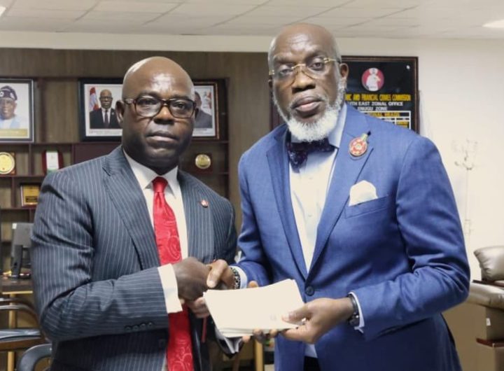 EFCC hands over N1.2 billion recovered from Sujimoto to Enugu Govt