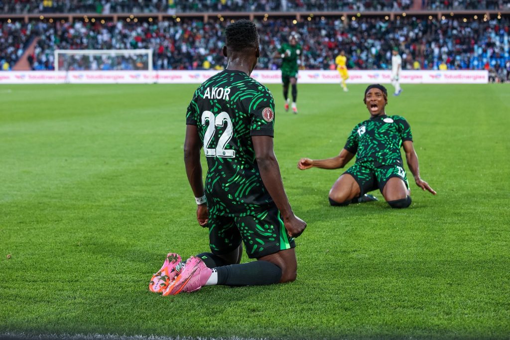 Super Eagles Akor scores against Algeria
