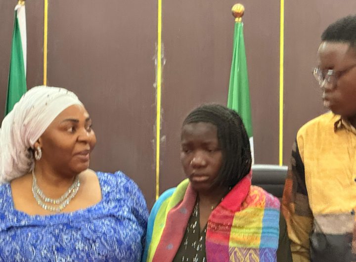 Taraba Governor’s wife meets mutilated teen, awards university scholarship to victim