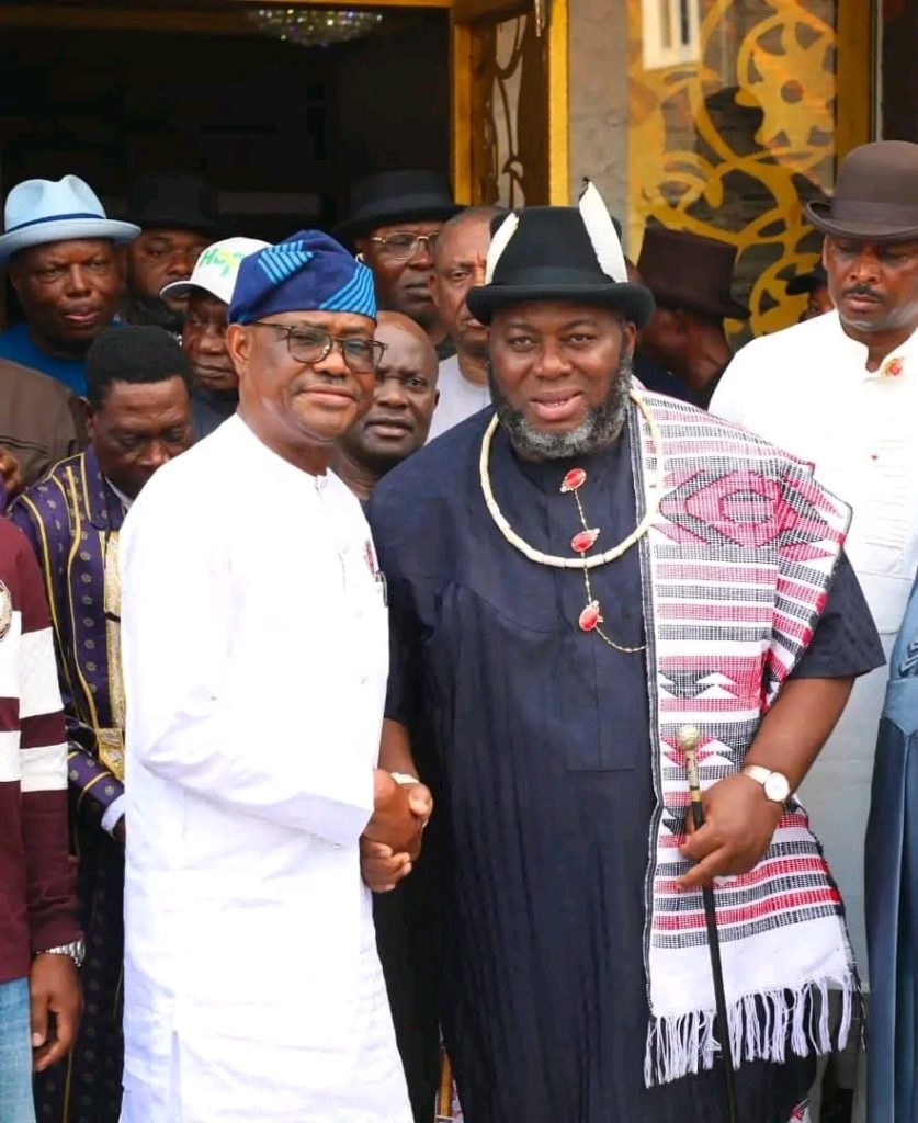 Wike visits Asari Dokubo in Rivers, Says Amanyanabo Has Pledged Support for Tinubu’s Re-election