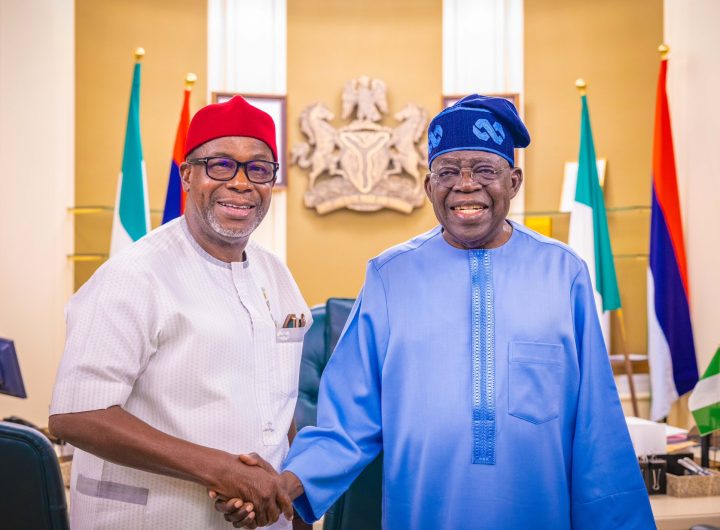President Bola Tinubu and Sir Emeka Offor. Photo credit: State House Abuja