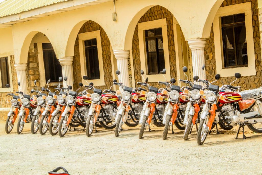 Langtang North Chairman distributes 15 motorcycles to security agencies