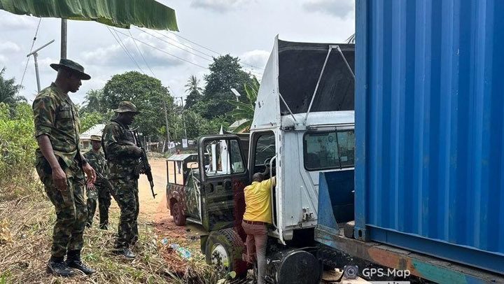 Troops arrest suspected criminals, recover stolen truck in Abia