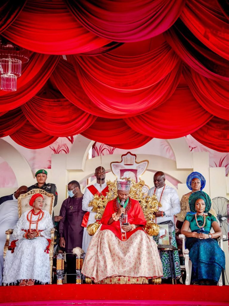 The First Lady, Oluremi Tinubu was conferred with the traditional title of Utukpa-Oritse of Warri Kingdom alias Ugbone