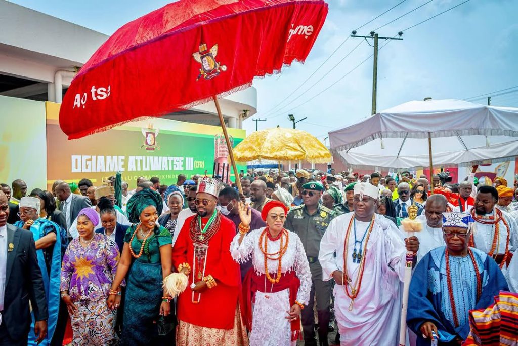 The First Lady, Oluremi Tinubu was conferred with the traditional title of Utukpa-Oritse of Warri Kingdom alias Ugbone