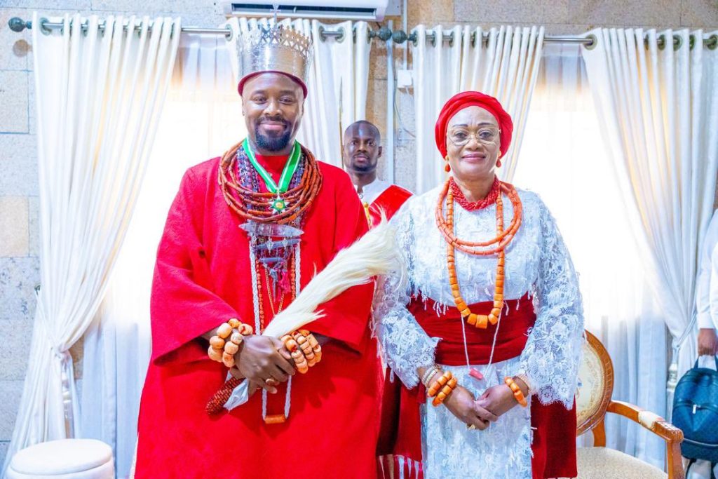 The First Lady, Oluremi Tinubu was conferred with the traditional title of Utukpa-Oritse of Warri Kingdom alias Ugbone