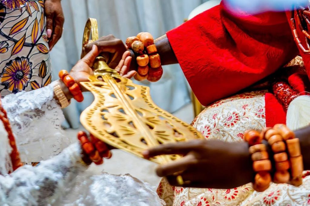 The First Lady, Oluremi Tinubu was conferred with the traditional title of Utukpa-Oritse of Warri Kingdom alias Ugbone