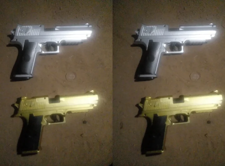 Police arrest 2 suspected robbers, recover toy pistols in Oyo 3 Police arrest 2 suspected robbers, recover toy pistols in Oyo