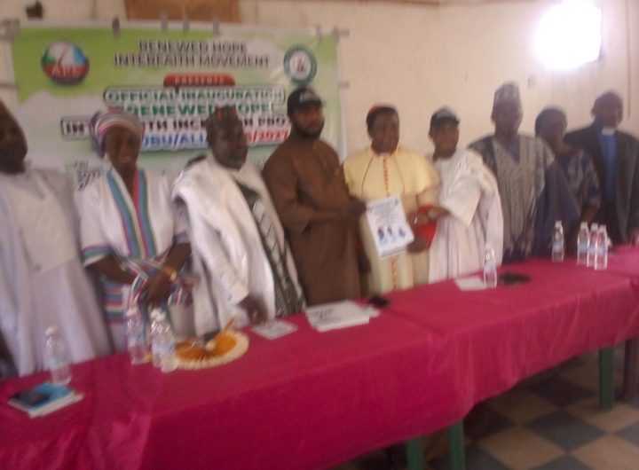 Tinubu, Alia 2027 bid gains boost as Renewed Hope Interfaith Movement launches Benue chapter