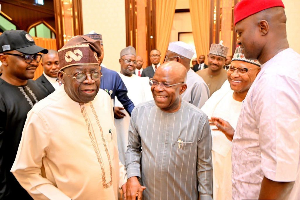 President Bola Tinubu and VP Kashim Shettima Tinubu, Shettima during the interfaith Iftar with governors at Presidential Villa