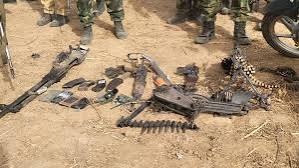 Weapons recovered from terrorists in Kebbi