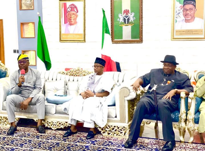 Oyo State Governor, Seyi Makinde; Bauchi State Governor, Bala Mohammed and Senator Henry Dickson during a courtesy visit at the Government House Bauchi
