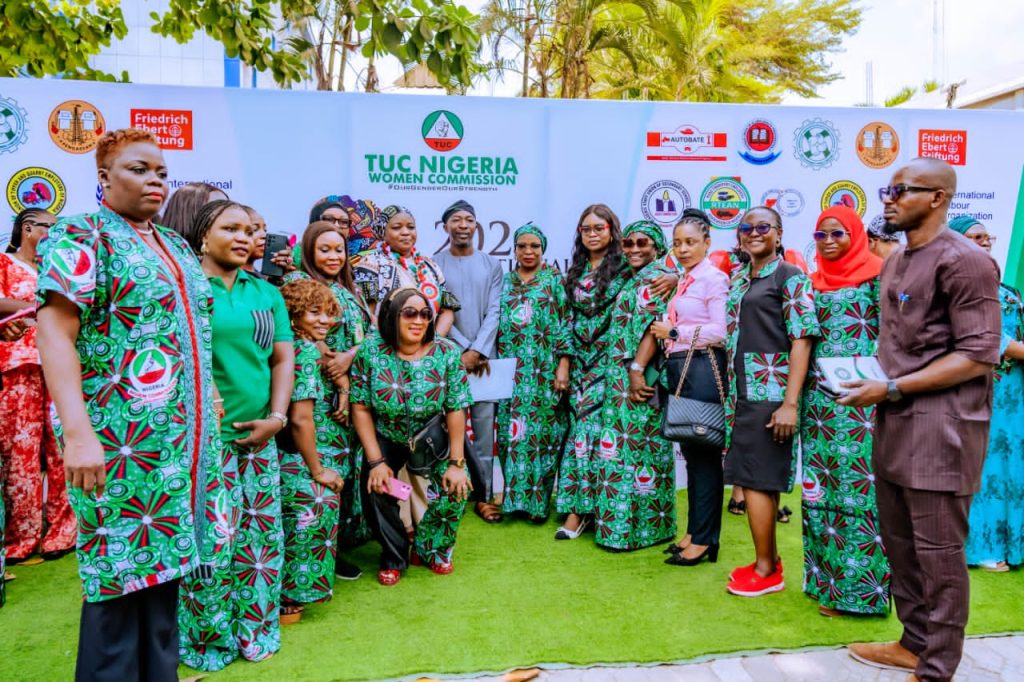Barrister Oluwaseun Faleye at this year's celebration of International Women Day, (IWD) organized by the Trade Union Congress Women Commission in Abuja, Wednesday.