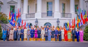 First Lady of the Federal Republic of Nigeria, Sen. Oluremi Tinubu, CON, with First Ladies of 44 nations at the Fostering the Future Together Summit, organized by US First Lady Melania Trump, held at the White House, Washington DC, on Wednesday, 25th March, 2026.