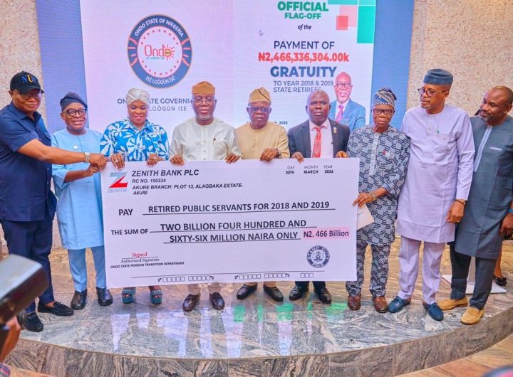 Ondo Governor Aiyedatiwa approves ₦2.4bn gratuity for 733 retirees, says payment is moral duty, not politics