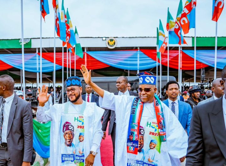 Shettima receives Governor Lawal into APC, says Tinubu working hard to end insecurity in Nigeria