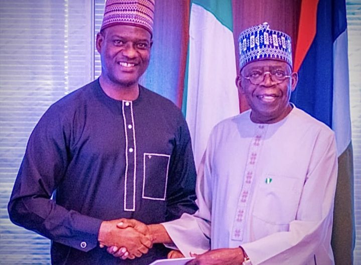 President Bola Tinubu and the Minister of State for Finance, Mr Taiwo Oyedele